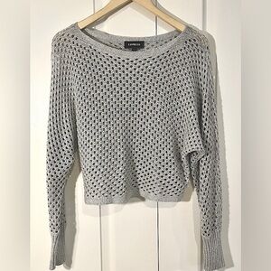 ❗️SOLD❗️EXPRESS Metallic Silver Lightweight Sweater